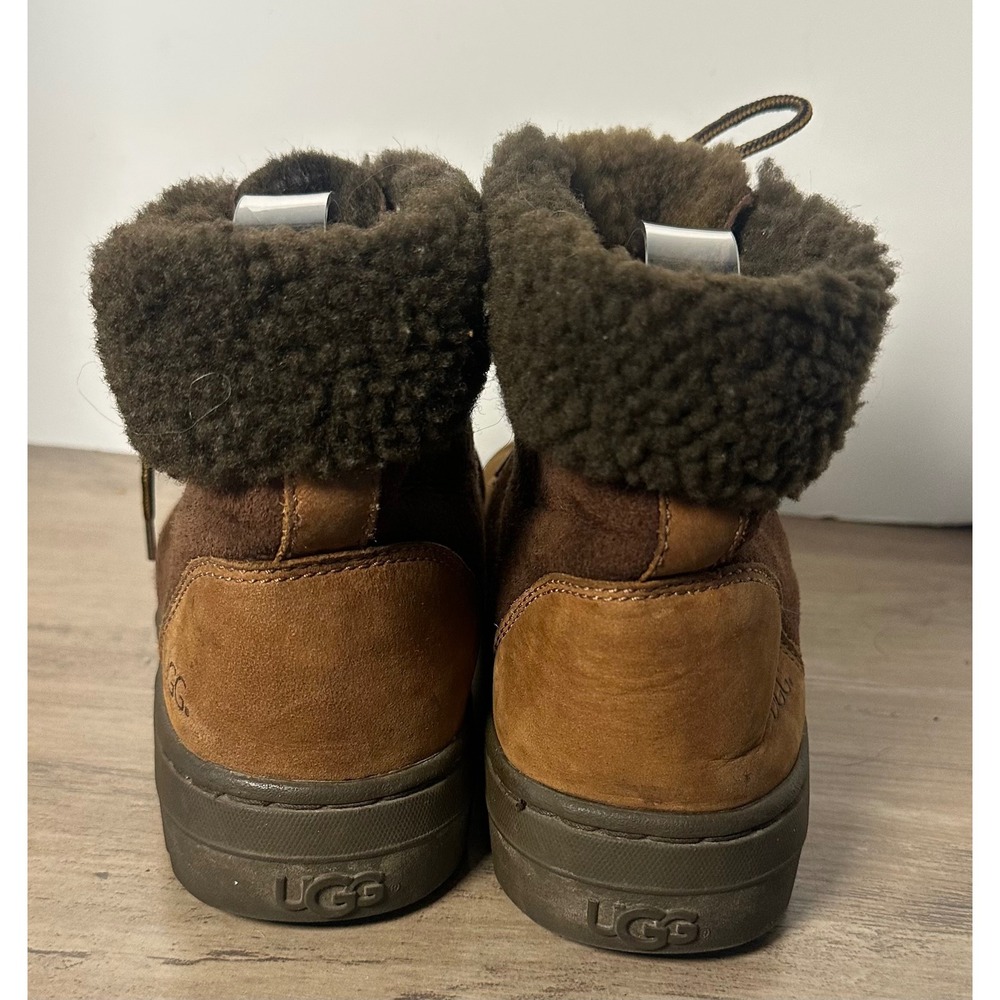 UGG Australia‎ 5145 Women's 8 Leather Sheepskin Cold Weather Lace Up Boots - Picture 6 of 10